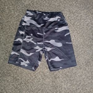 Shein camouflage small biker shorts